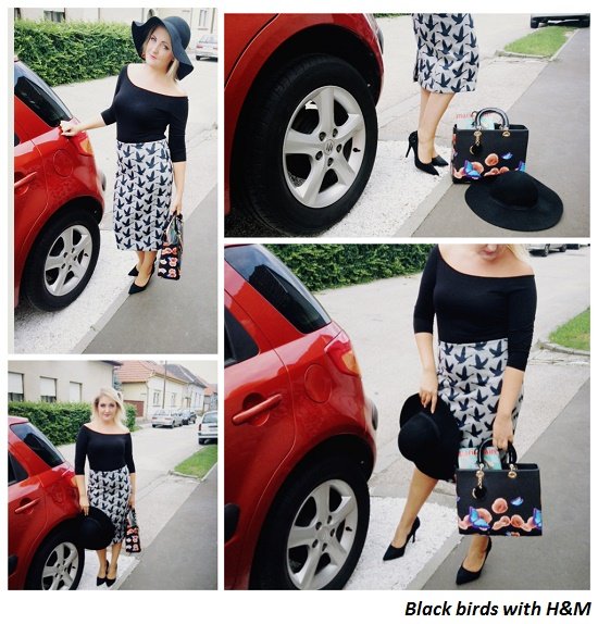 Black birds with H&M