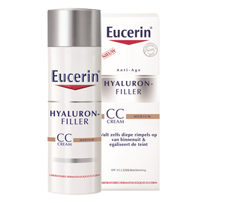 Eucerin Hyaluron-Filler Ráncfeltöltő színezett nappali CC krém medium árnyalat - Gyógyszerfutár
