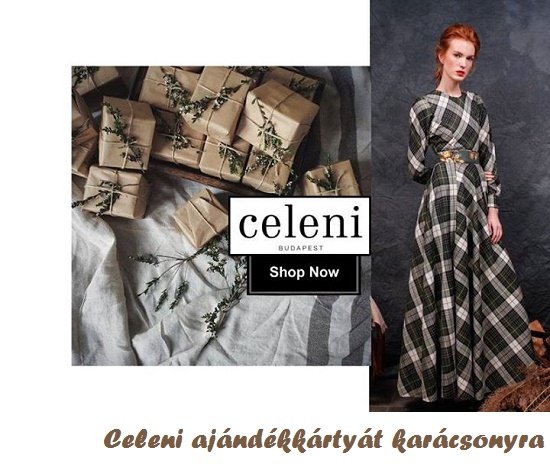 Celeni ajándékkártyát karácsonyra