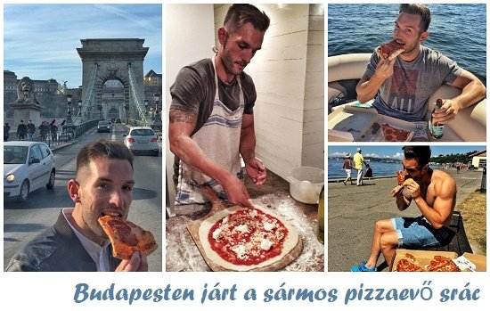 Budapesten járt a sármos pizzaevő srác