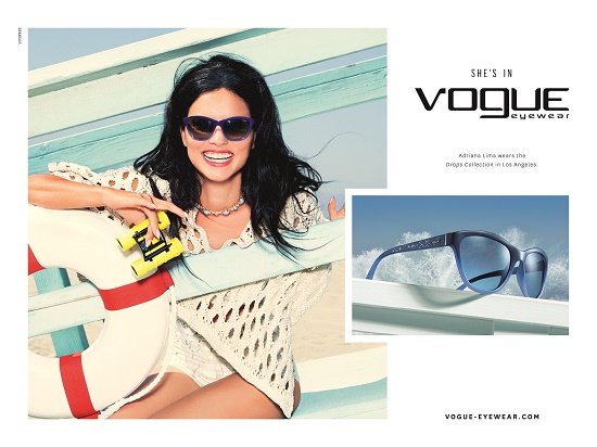 Adriana Lima a Vogue Eyewear arca 