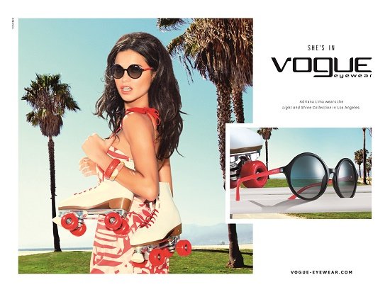 Adriana Lima a Vogue Eyewear arca 